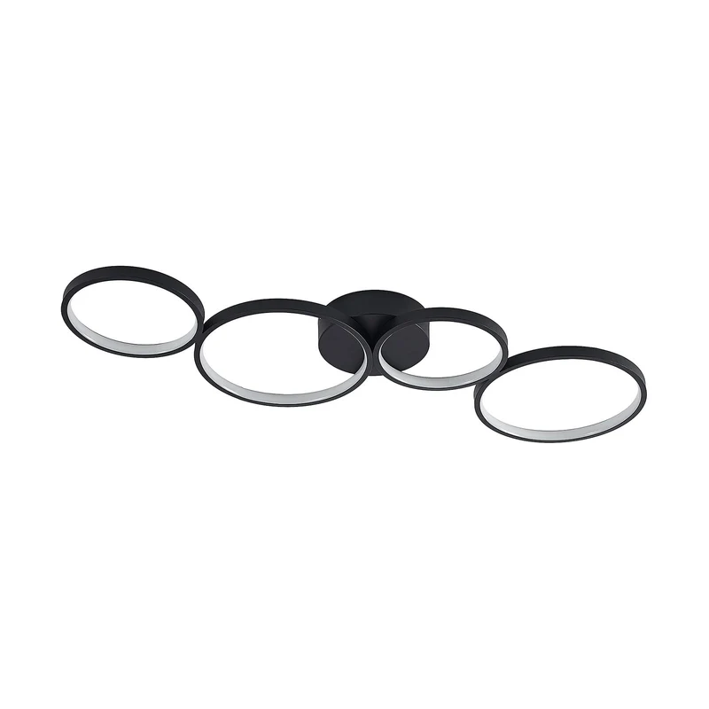 B-Ware Lindby Evengeline LED-Deckenlampe Deckenlampe Lampe Leuchte 35 W Alu schwarz831