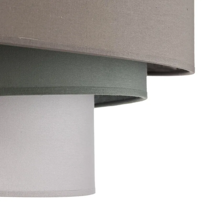 B-Ware Euluna Deckenleuchte Trio monocolor Deckenlampe Lampe Leuchte mit Stoffschirm