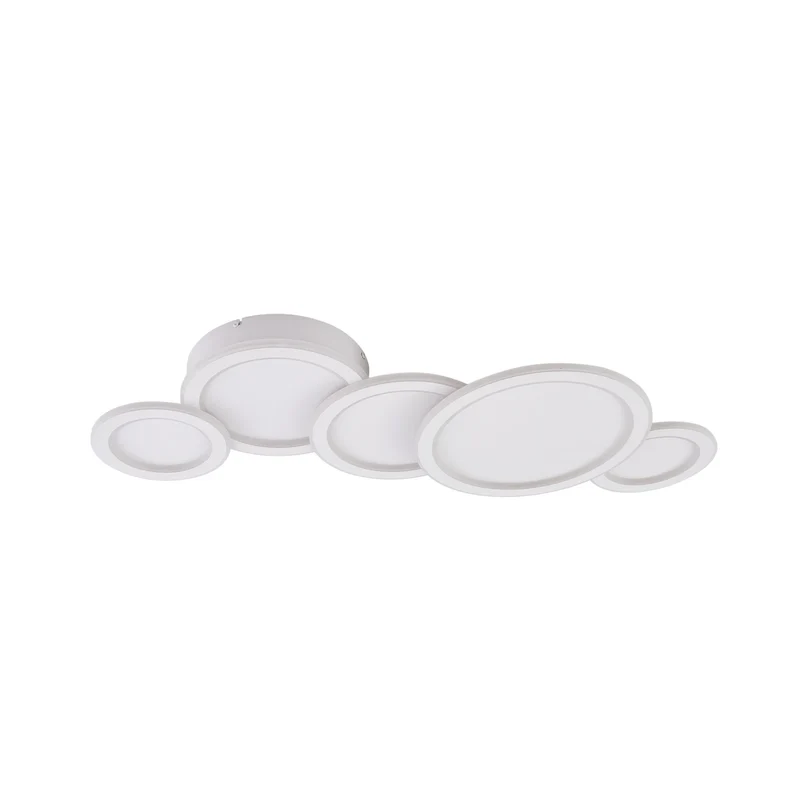 B-Ware Lucande Deckenleuchte Lampe LED weiß Kunststoff Diala dimmbar 96 cm
