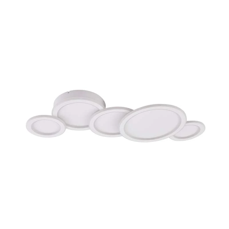 B-Ware Lucande Deckenleuchte Lampe LED weiß Kunststoff Diala dimmbar 96 cm