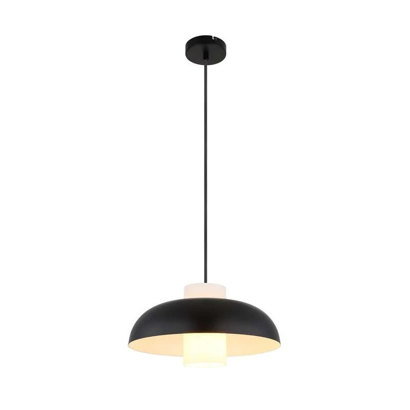 B-Ware Globo Pendellampe Hängeleuchte Lowe schwarz matt Metall Ø 38 cm E27 LED Leuchte