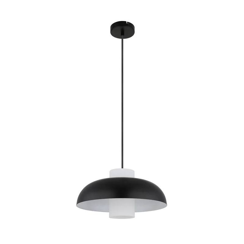 B-Ware Globo Pendellampe Hängeleuchte Lowe schwarz matt Metall Ø 38 cm E27 LED Leuchte