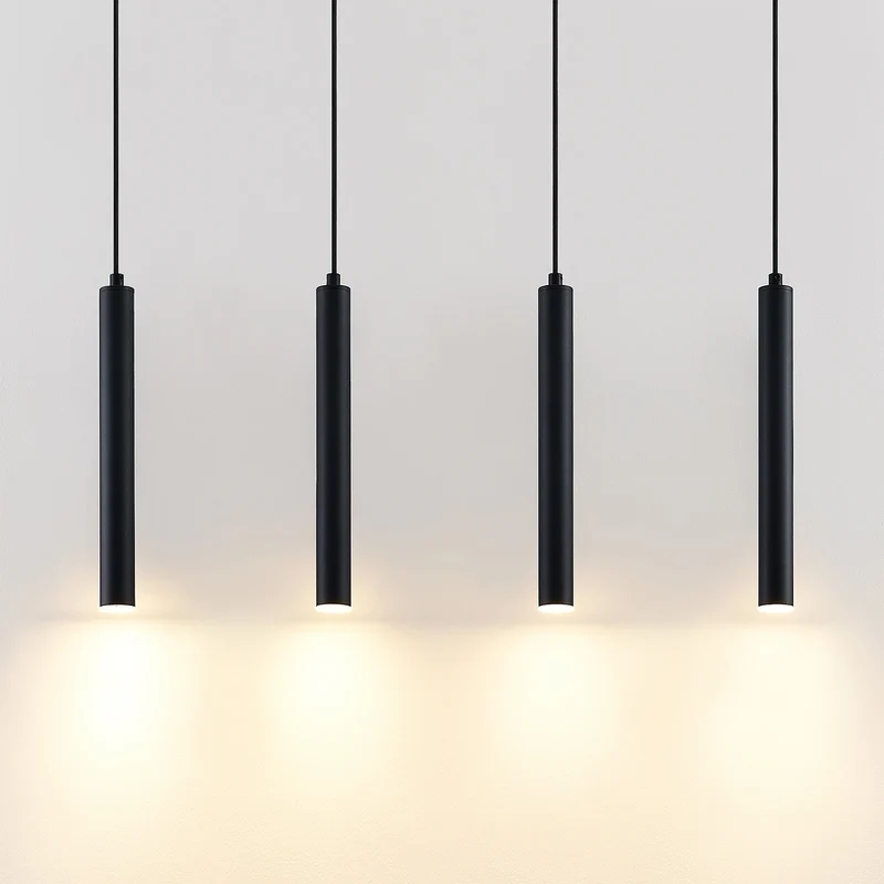 B-Ware Arcchio LED Hängeleuchte Pendelleuchte Kammeron schwarz Metall 80 cm LED 30127