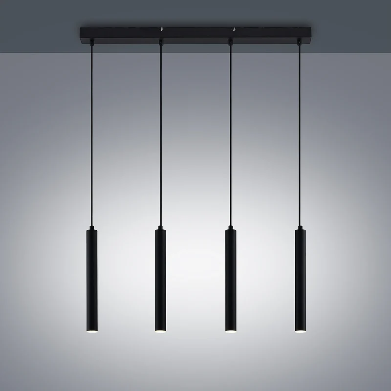 B-Ware Arcchio LED Hängeleuchte Pendelleuchte Kammeron schwarz Metall 80 cm LED 30127