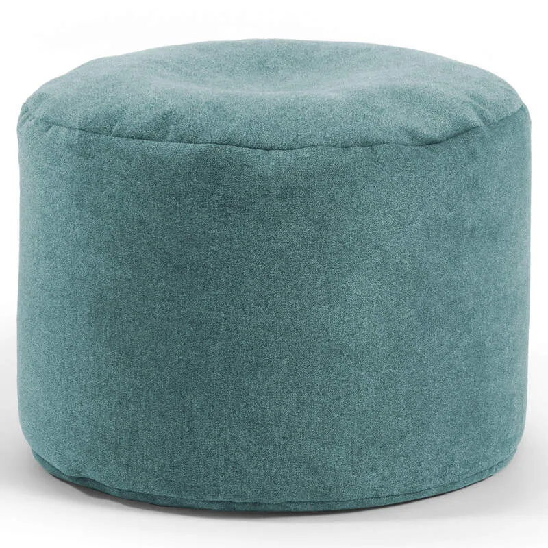 B-Ware mokebo Indoor Pouf Der Ruhepouf' leichter Hocker Sitzpouf Beistelltisch Petrol