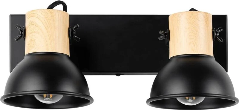 B-Ware Lindby Wandleuchte Strahler Lampe schwarz zweiflammig LED für Wohnzimmer Küche