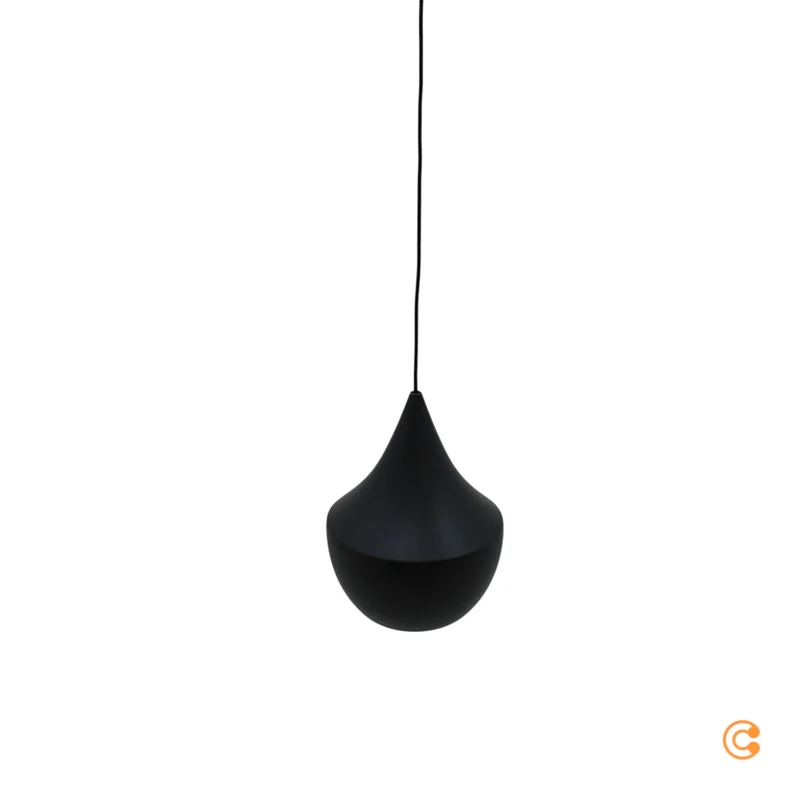 B-Ware Tom Dixon Pendelleuchte Hängeleuchte Beat Fat LED Schwarz Messing Warmweiß Ø24cm