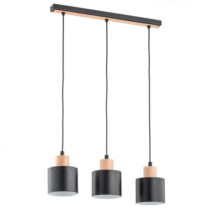 B-Ware Envostar Hängeleuchte Pendelleuchte Ilva Leuchte Lampe schwarz dreiflammig