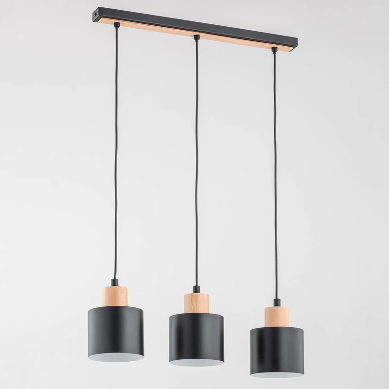 B-Ware Envostar Hängeleuchte Pendelleuchte Ilva Leuchte Lampe schwarz dreiflammig