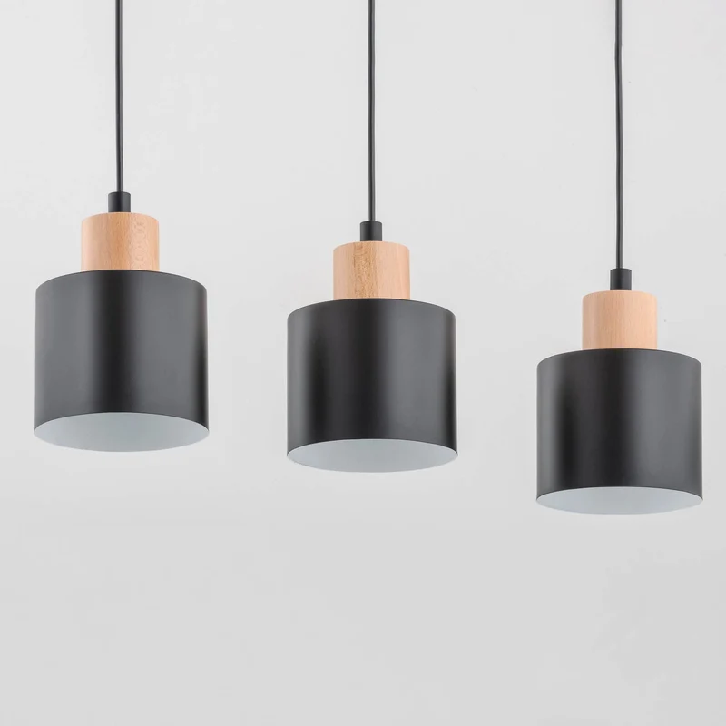 B-Ware Envostar Hängeleuchte Pendelleuchte Ilva Leuchte Lampe schwarz dreiflammig