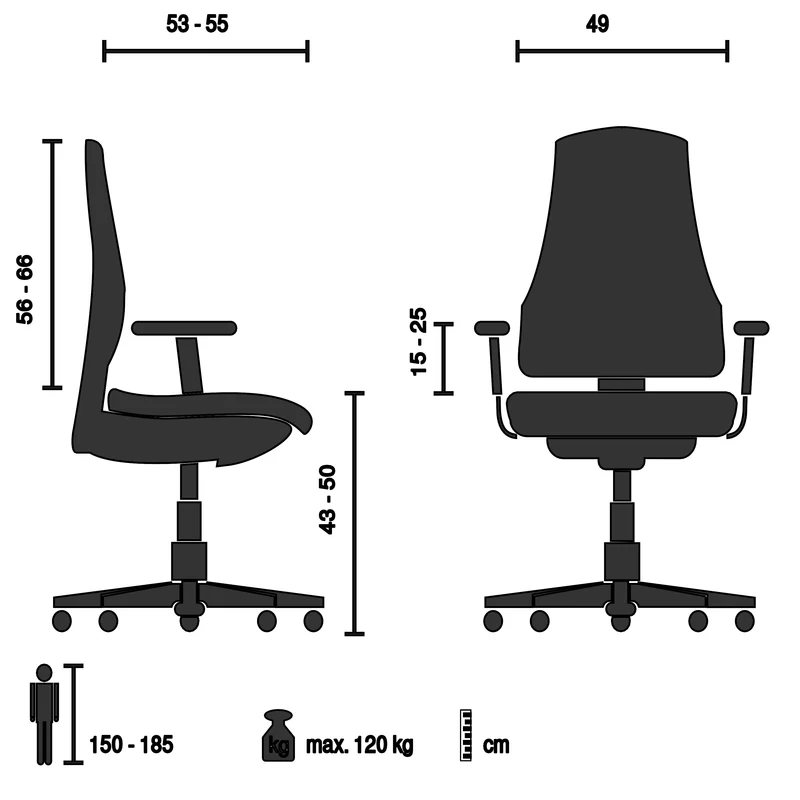 B-Ware hjh OFFICE Bürostuhl Drehstuhl Stuhl COLORE Netzstoff Sitz schwarz Profi