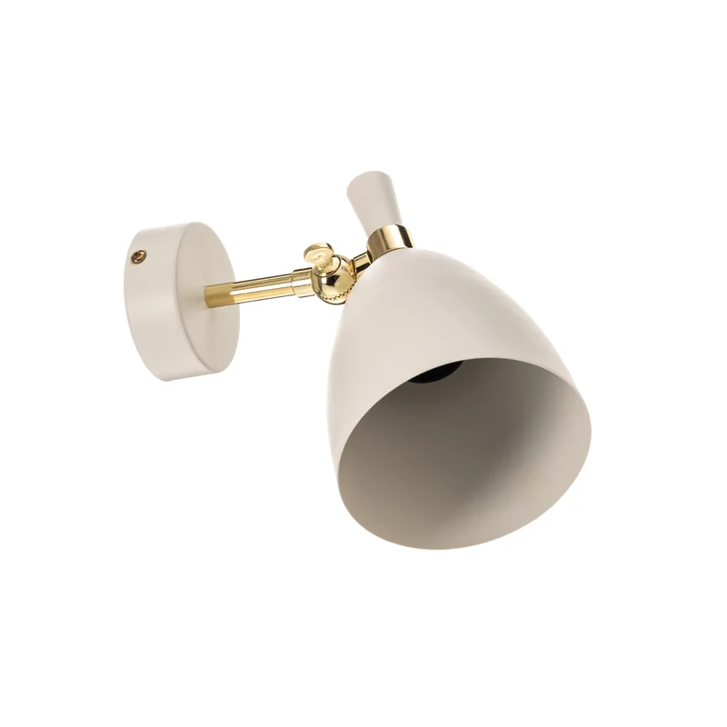B-Ware Wandleuchte Cyntia schwenkbar weiß-messing Wandlampe Lampe Leuchte Spot Licht771