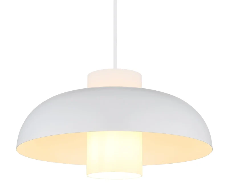 B-Ware Globo Pendelleuchte Hängelampe Lowe weiß Metall Glas Beleuchtung E27 LED Ø 38 cm