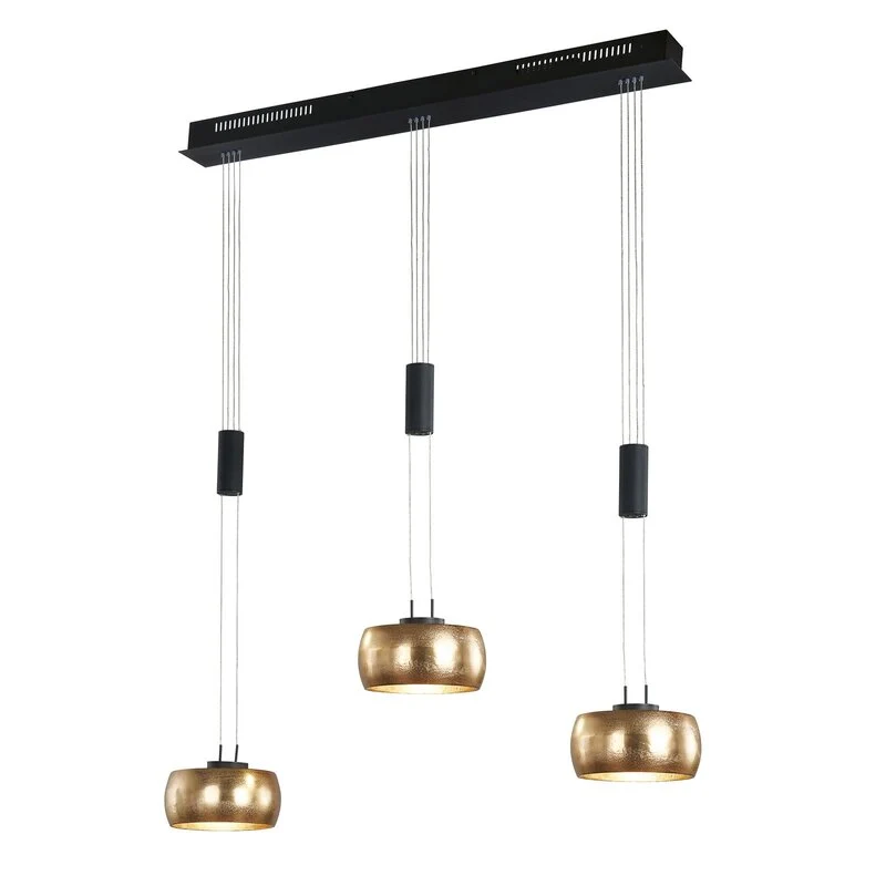 B-Ware FISCHER HONSEL Hängeleuchte Pendelleuchte LED Colette gold schwarz dreiflammig