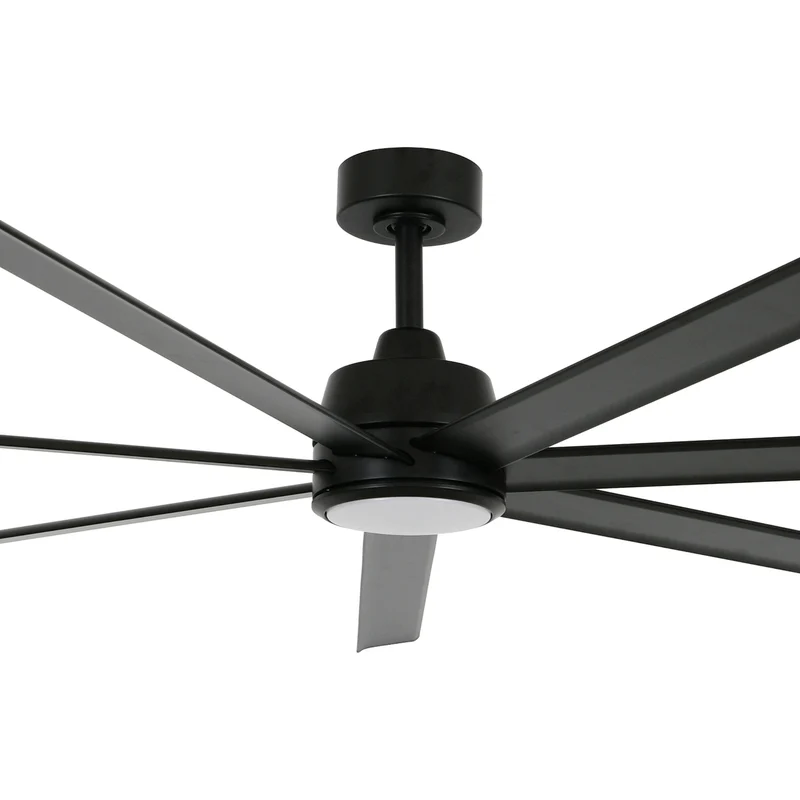 B-Ware Beacon Lighting Deckenventilator Ventilator mit Licht Atlanta schwarz DC Alu
