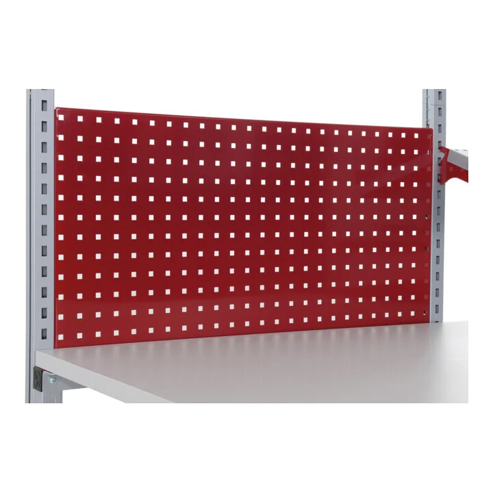 B-Ware Rocholz Lochrückwand Rückwand System FLEX Rubinrot 800x30x200 mm RAL3003