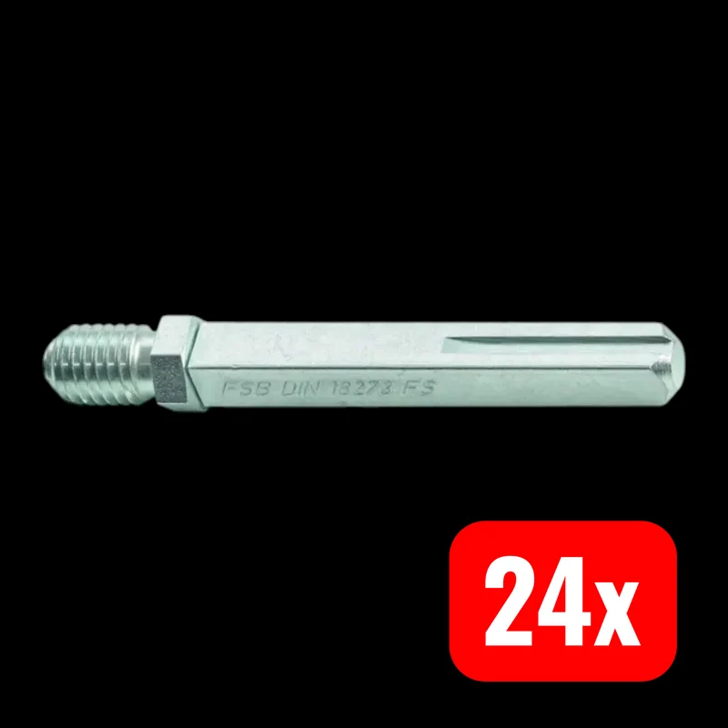 24x B-Ware FSB Wechselstift Vollstift Türknopf Türdrücker DIN 18273 Stahl verzinkt 24 STÜCK