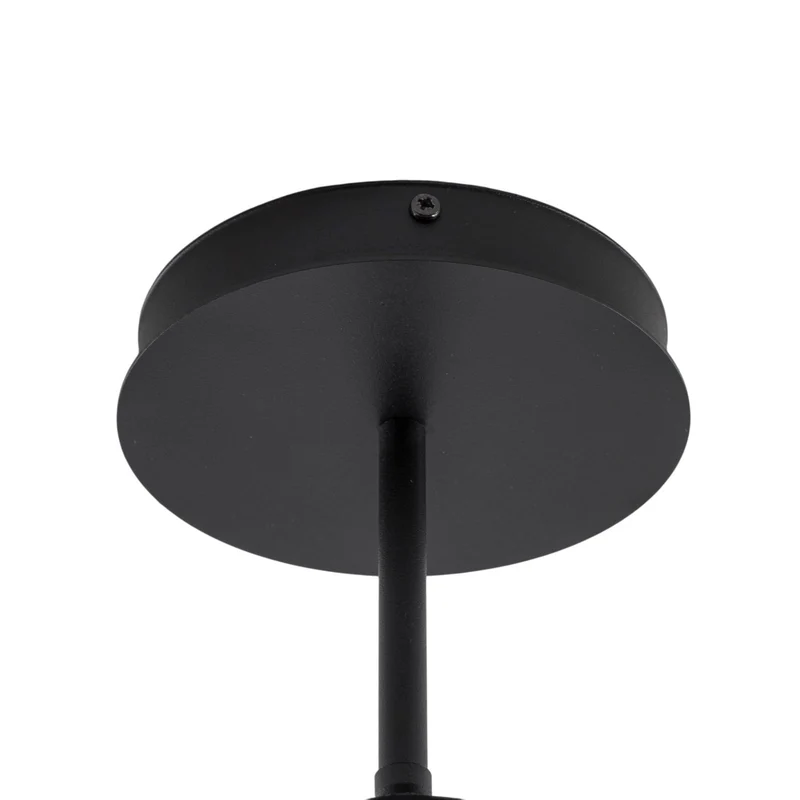 B-Ware Deckenlampe Atria Deckenleuchte Glasrauchgrau Schwarz dimmbar SIEHE TEXT/FOTO