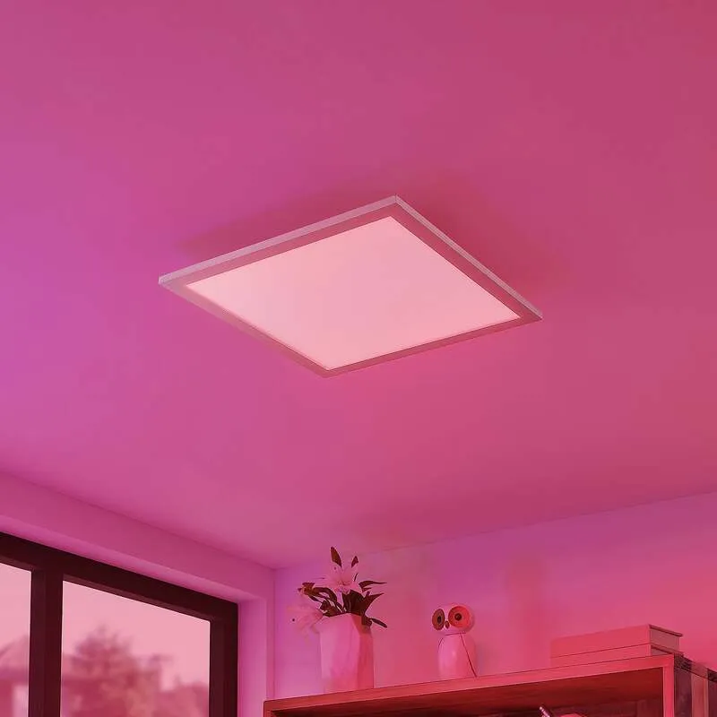 B-Ware Lindby Kjetil LED-Deckenpanel Deckenlampe Deckenlampe Lampe RGB 40 x 40 cm