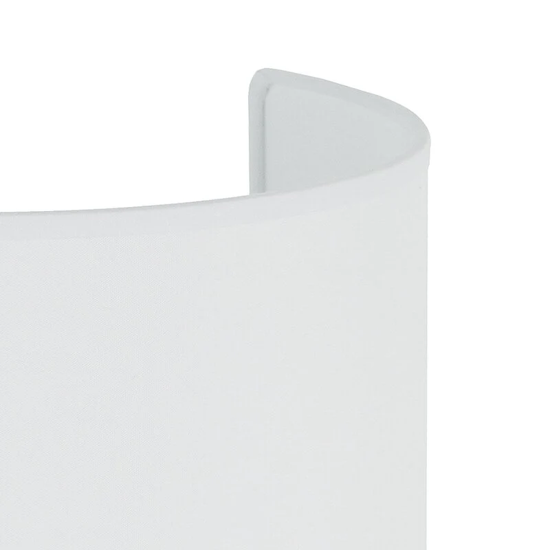B-Ware Duolla Wandleuchte Lampe Celine Wandlampe Wandlicht Leuchte Licht Stoff weiß E27