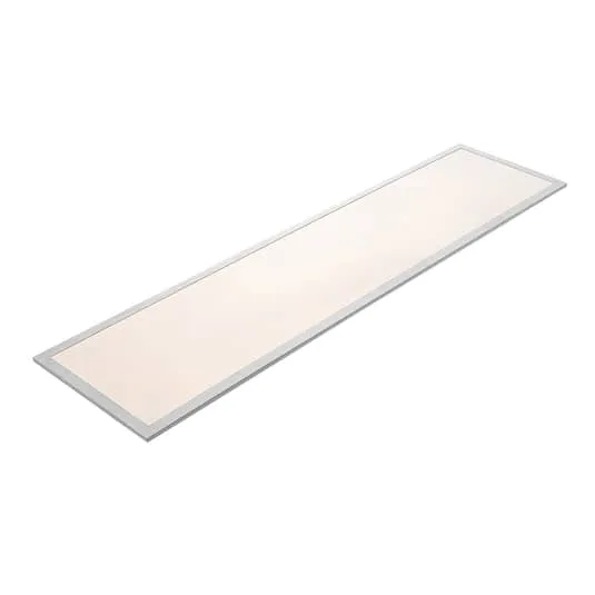 B-Ware Lindby Panel Leuchte Deckenlampe LED Stenley weiß silber Kunststoff Aluminium