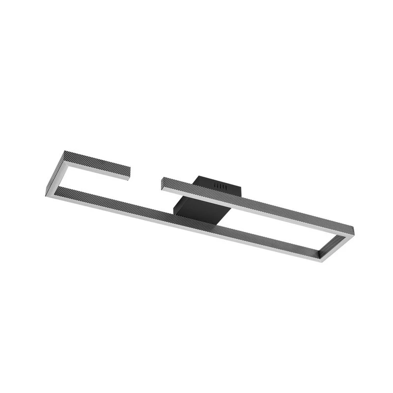 B-Ware Deckenleuchte Lampe Lucande LED schwarz Aluminium Yvor Leuchte Leuchtmittel e470