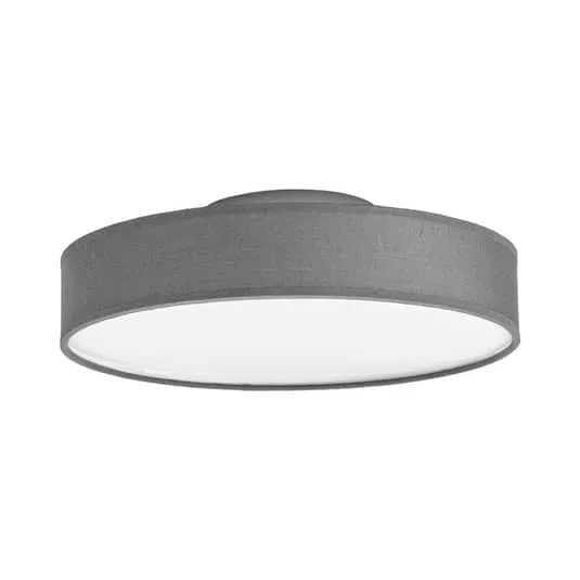 B-Ware Lindby LED-Stoffdeckenlampe Saira Deckenlampe Deckenleuchte Lampe Leuchte grau
