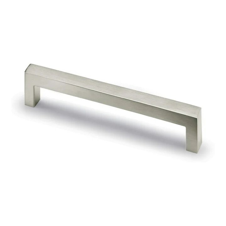17x B-Ware HETTICH Möbelgriff Griff Anzio Edelstahl 192 mm Knauf gebürstet 202 mm 17 STÜCK