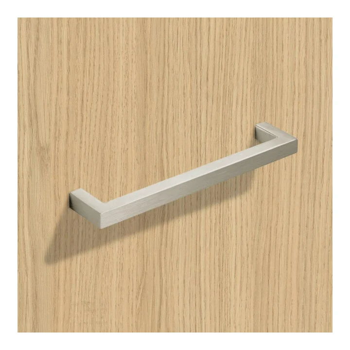 17x B-Ware HETTICH Möbelgriff Griff Anzio Edelstahl 192 mm Knauf gebürstet 202 mm 17 STÜCK