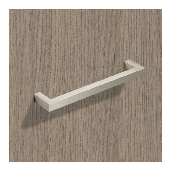 17x B-Ware HETTICH Möbelgriff Griff Anzio Edelstahl 192 mm Knauf gebürstet 202 mm 17 STÜCK