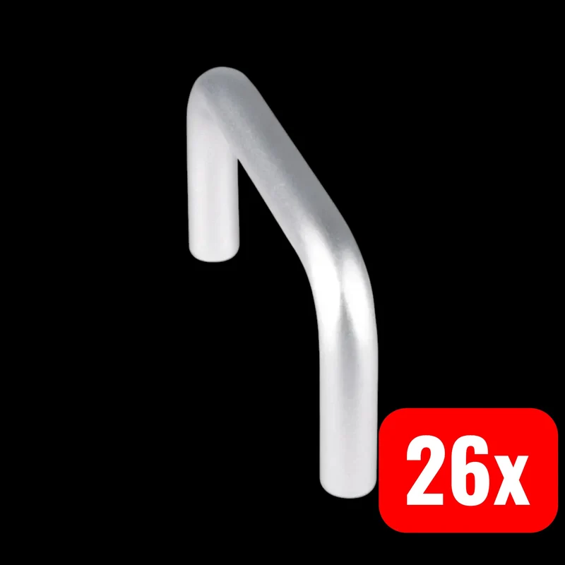 26x B-Ware BUEGEL Tragegriff Griff Aluminium Aluminium 3280.1301 Aluminium Farbe 26 STÜCK