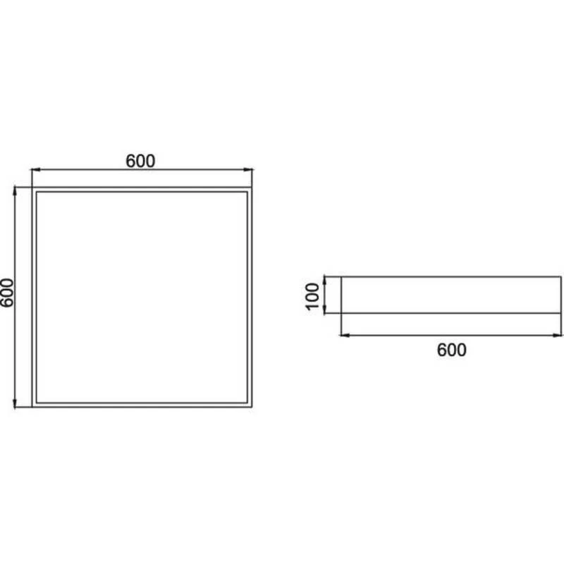 B-Ware Brumberg LED Deckenleuchte Anbauleuchte Flächenleuchte 4000K SIEHE TEXT