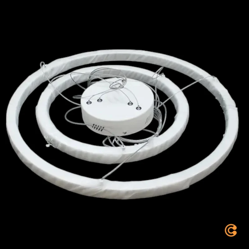 B-Ware Nova Luce Pendelleuchte Hängelampe LED Empatia Weiß 60 cm Lampe SIEHE TEXT/FOTO