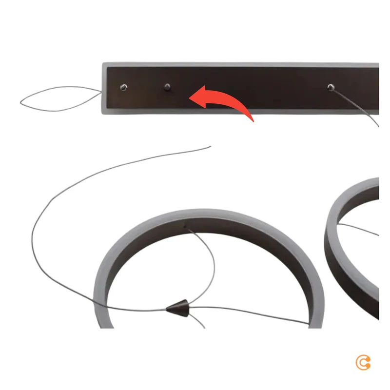 B-Ware Lucande Pendelleuchte Hängeleuchte LED Kolo dimmbar Leuchte SIEHE TEXT/FOTO