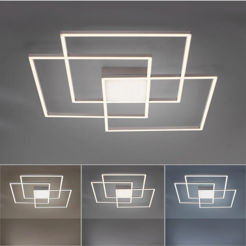 B-Ware Leuchten Direkt LED-Deckenlampe Lampe Leuchte Deckenleuchte Asmin CCT Quadrate