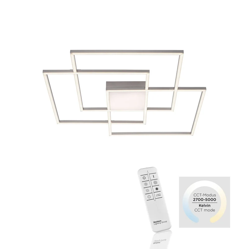 B-Ware Leuchten Direkt LED-Deckenlampe Lampe Leuchte Deckenleuchte Asmin CCT Quadrate