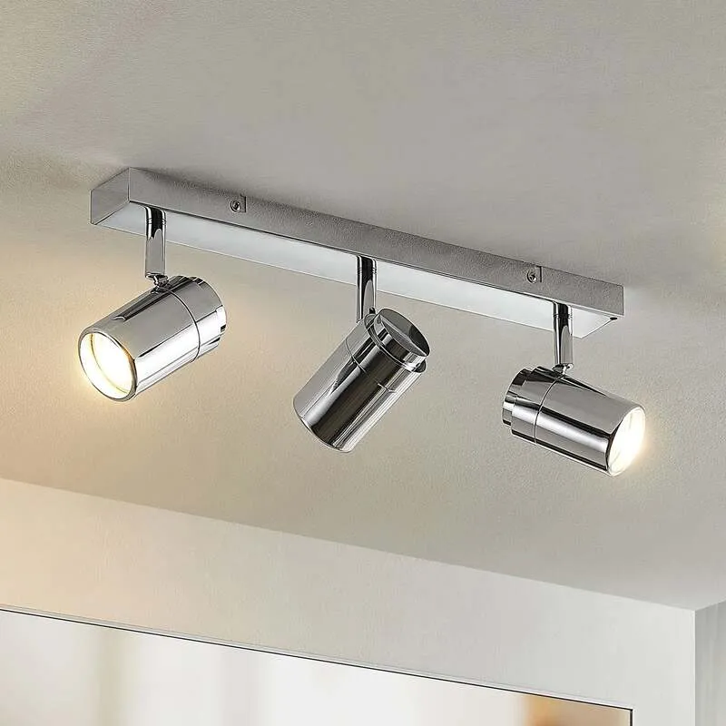 B-Ware Lindby Remilan Deckenstrahler chrom lang Deckenlampe Deckenleuchte Lampe Leuchte