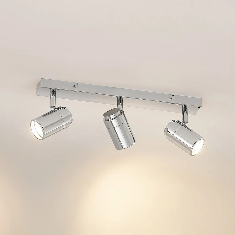 B-Ware Lindby Remilan Deckenstrahler chrom lang Deckenlampe Deckenleuchte Lampe Leuchte