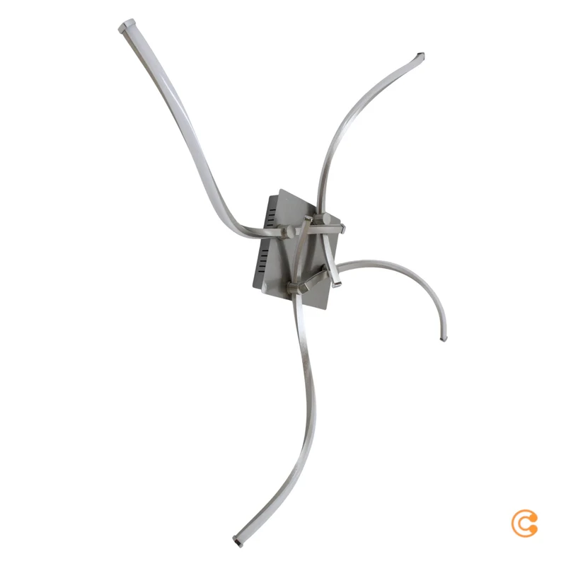 B-Ware Paul Neuhaus Deckenleuchte Lampe LED Polina silber dimmbar Memoryfunktion Stahl