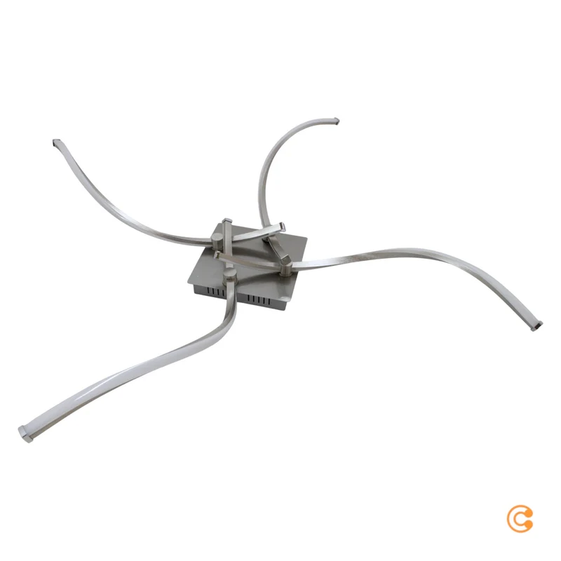 B-Ware Paul Neuhaus Deckenleuchte Lampe LED Polina silber dimmbar Memoryfunktion Stahl