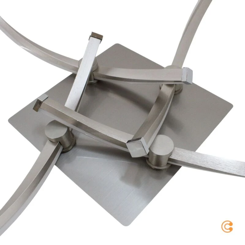 B-Ware Paul Neuhaus Deckenleuchte Lampe LED Polina silber dimmbar Memoryfunktion Stahl