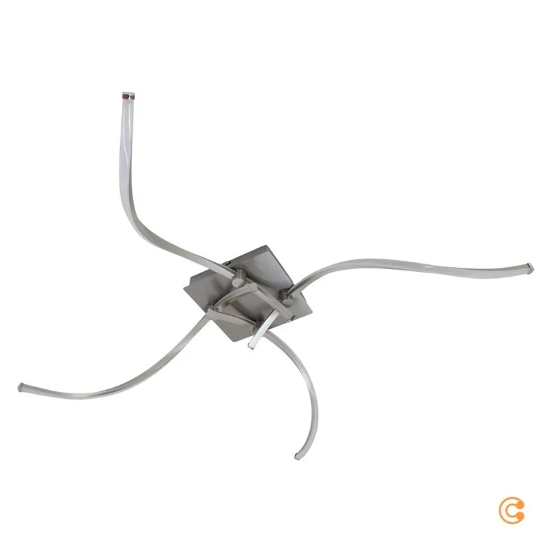 B-Ware Paul Neuhaus Deckenleuchte Lampe LED Polina silber dimmbar Memoryfunktion Stahl