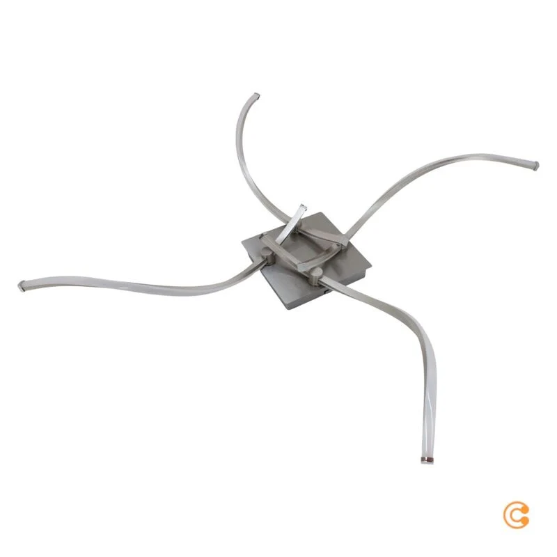 B-Ware Paul Neuhaus Deckenleuchte Lampe LED Polina silber dimmbar Memoryfunktion Stahl
