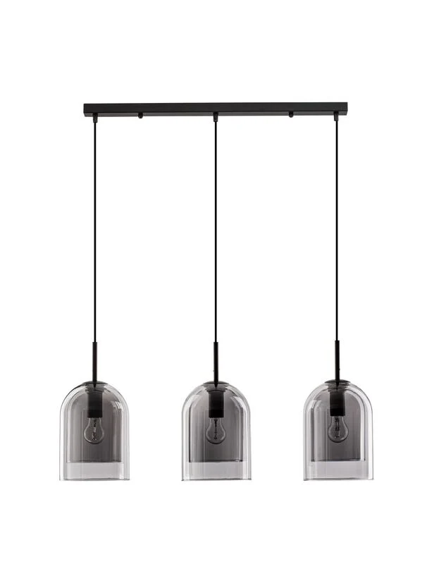 B-Ware Nova Luce Pendelleuchte Hängeleuchte VELOR E27 LED Schwarz dimm SIEHE TEXT/FOTO