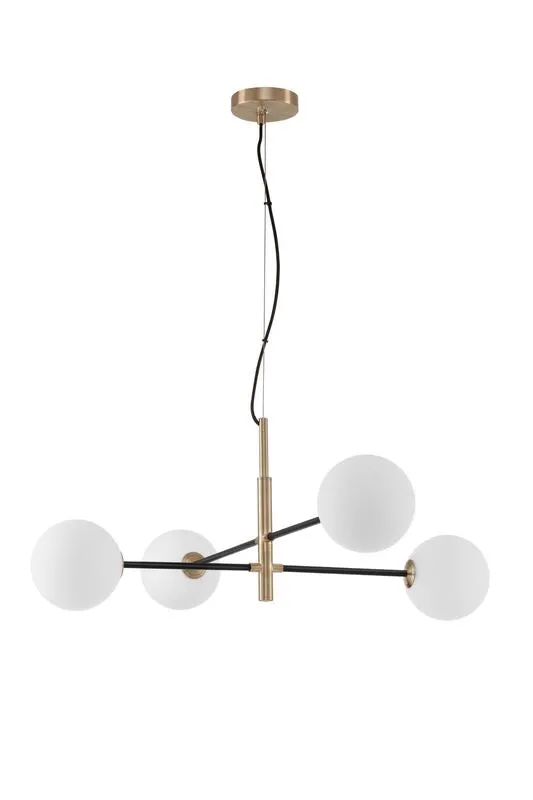 B-Ware Nova Luce Pendelleuchte Hängeleuchte VITRA G9 LED 4fach Gold SIEHE TEXT/FOTO