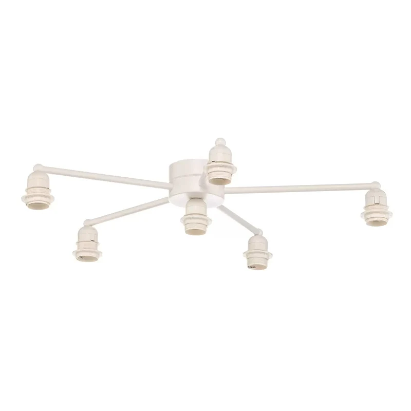 B-Ware Euluna Lodge Deckenleuchte 6-flg.multicolour Deckenlampe Lampe Spot SIEHE TEXT