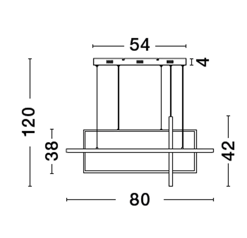 B-Ware Nova Luce Pendelleuchte CLEA Hängeleuchte Schwarz LED CCT SIEHE TEXT