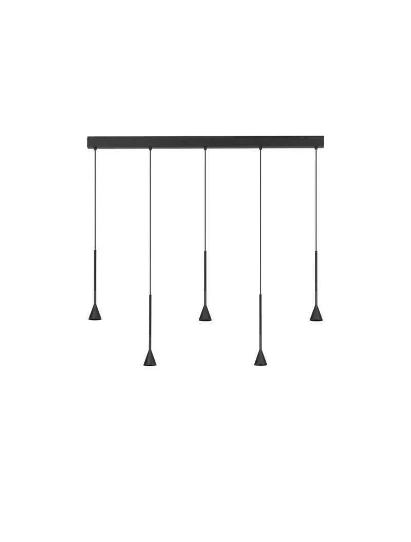 B-Ware Nova Luce Pendelleuchte Hängeleuchte NET LED Schwarz Dimmbar 110cm SIEHE TEXT
