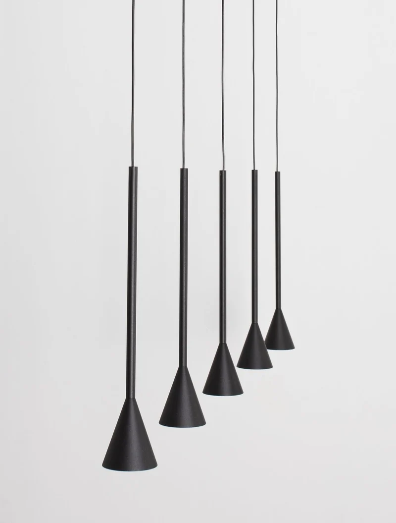 B-Ware Nova Luce Pendelleuchte Hängeleuchte NET LED Schwarz Dimmbar 110cm SIEHE TEXT