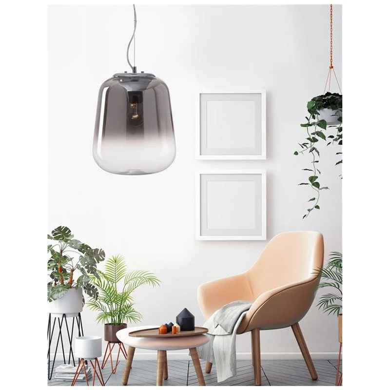 B-Ware NOVA LUCE Pendelleuchte Hängelampe OLIVERIO Chrom Aluminium LED SIEHE TEXT/FOTO